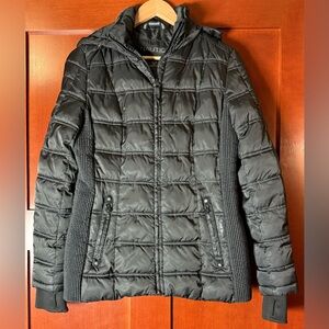 Nautica Women's Quilted Black Puffer Coat